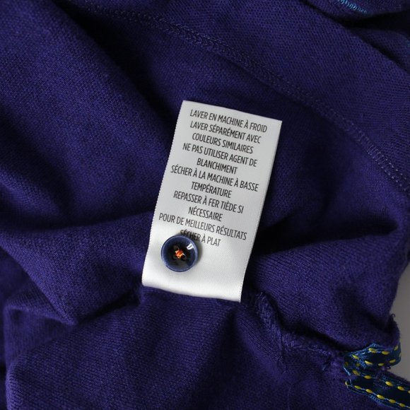 Robert Graham Polo Golf Shirt Mens M Purple Solid abstract flip collar placket - Picture 8 of 10